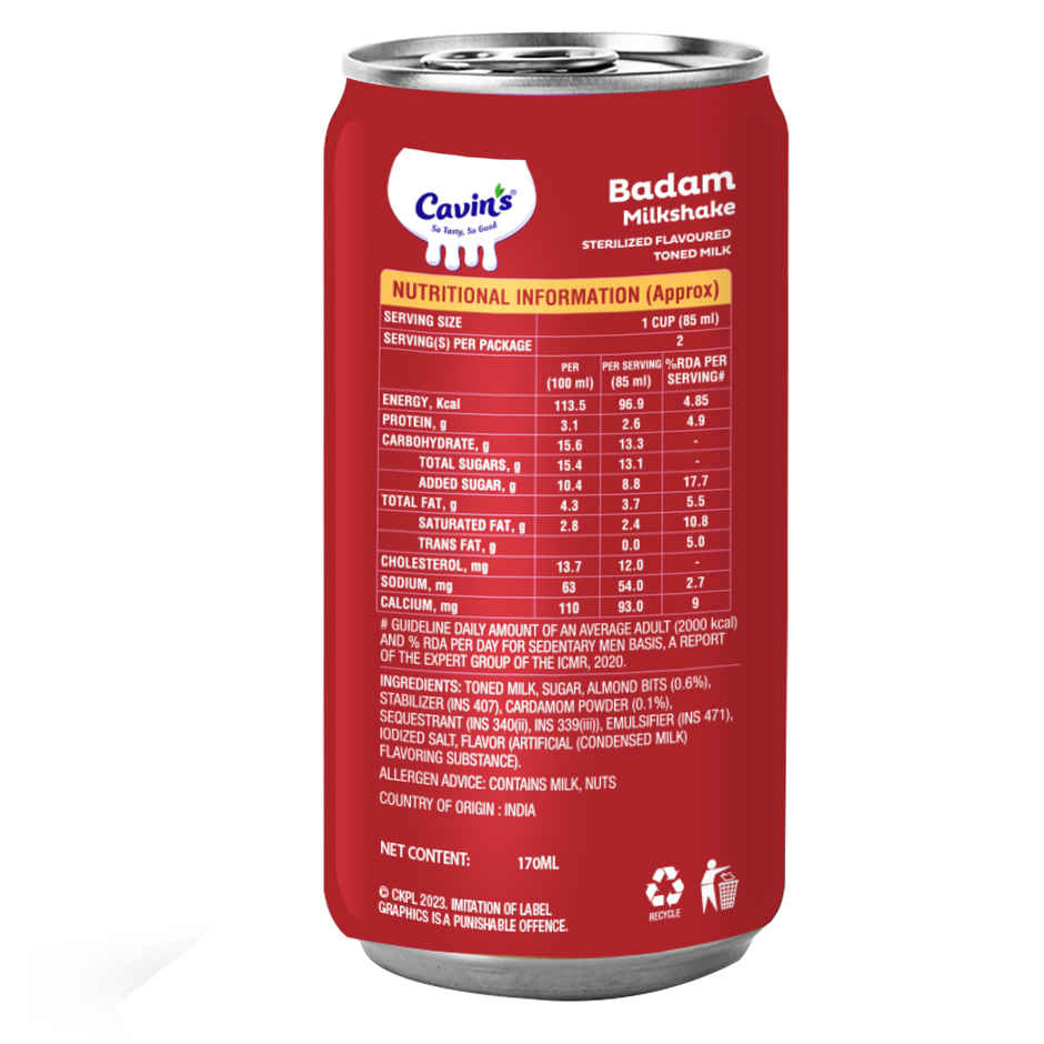 Cavin's Badam Milkshake Combo 
