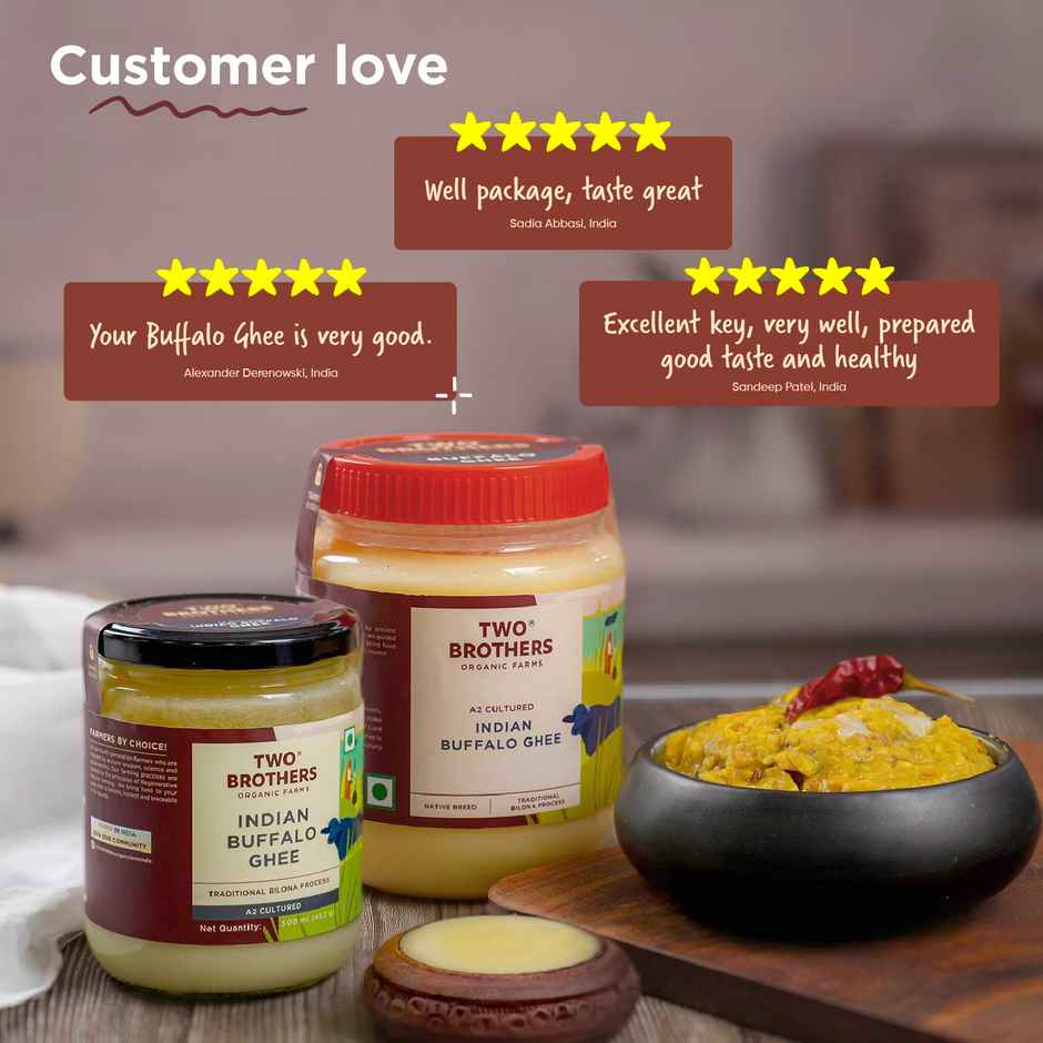 Two Brothers A2 Cultured Buffalo Ghee