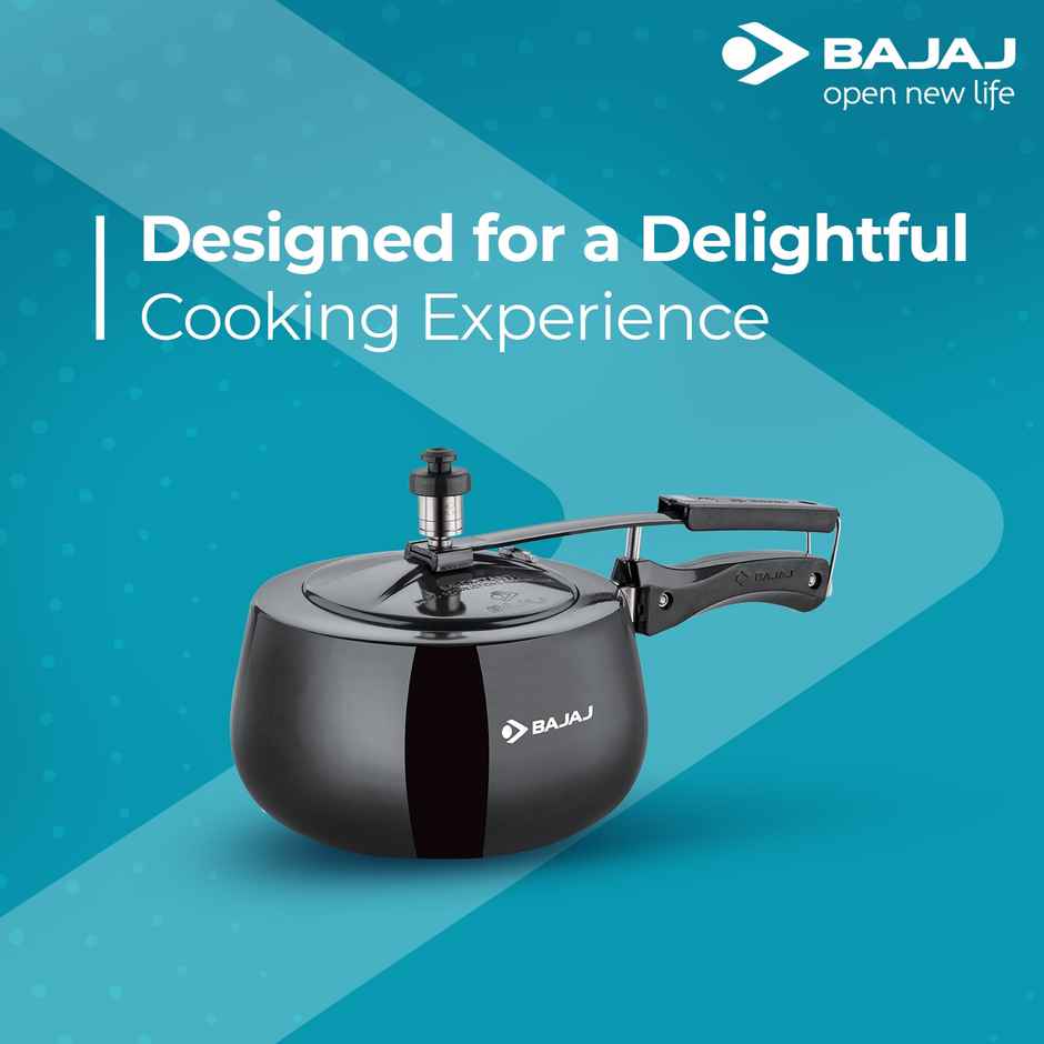 Bajaj 3l Handi Pressure Cooker With Inner Lid Piecex 63hd