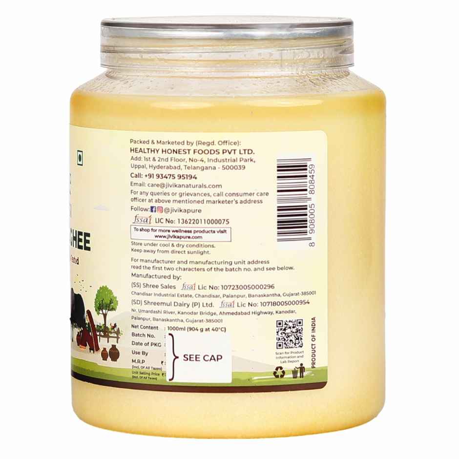 Jivika A2 Desi Buffalo Ghee | Traditionally Churned Bilona Method
