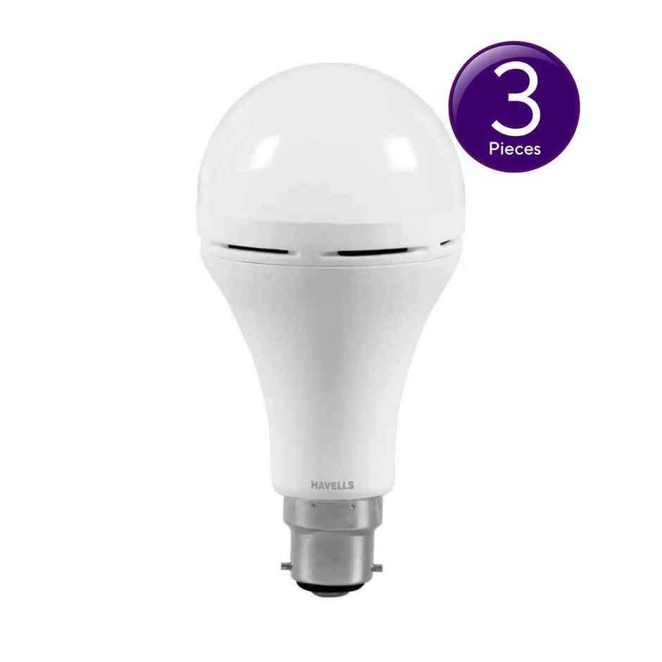 Havells 12W Bulb Cool Day Light | B22 Base Holder Combo