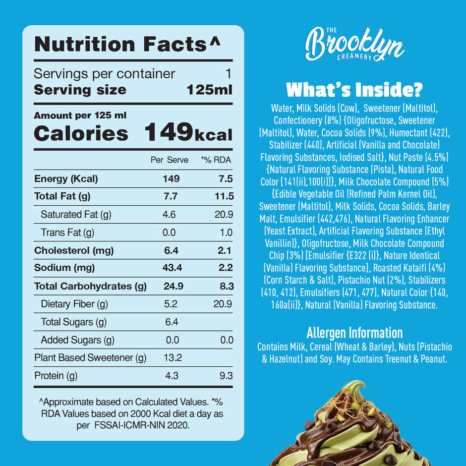 The Brooklyn Creamery Dubai Chocolate Sundae Ice Cream