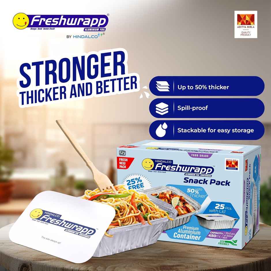 Freshwrapp Aluminium Containers | 450 ml