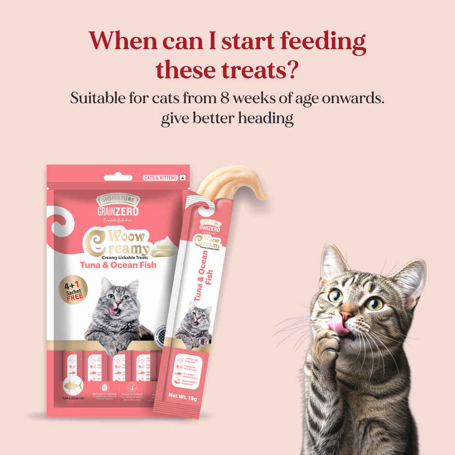 Grain Zero Creamy Lickable Cat Treat - Tuna & Ocean Fish