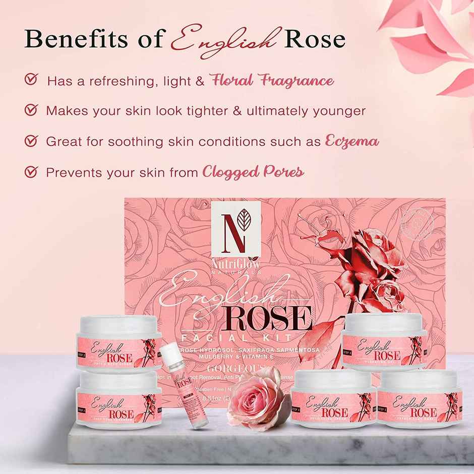 NutriGlow Naturals English Rose Facial Kit