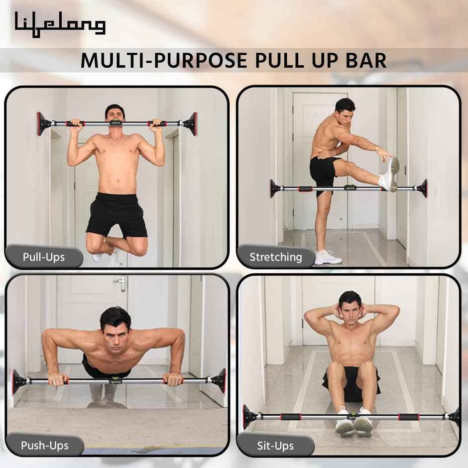 Lifelong Adjustable Pull-Up Bar for Home Workout | 75-92 cm