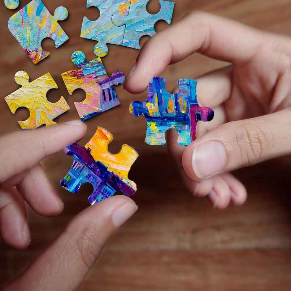 Flo Toys Magic Night in Venice 500 Piece Jigsaw Puzzle for Kids & Adults - Fun, Challenging Family Game