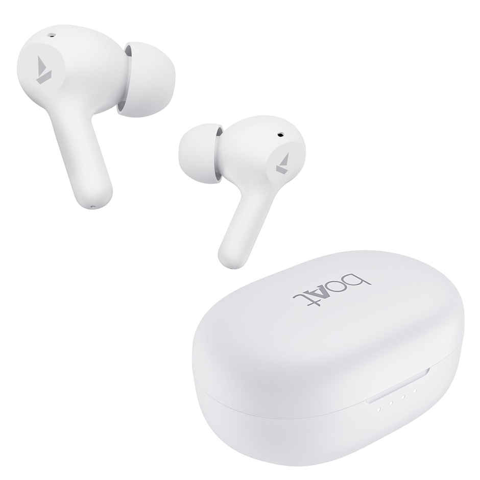 boAt Airdopes 71 TWS Earbuds w/ 40H Playtime, Dual Mics with ENx & ASAP Charge (Frost White)