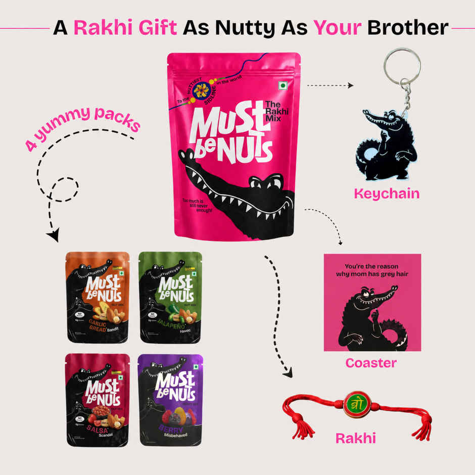 Must Be Nuts Rakhi Gift Hamper