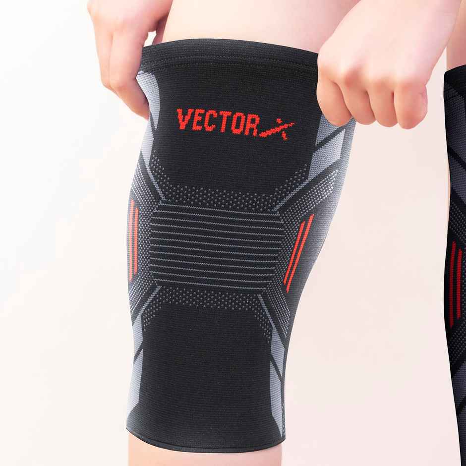 Vector X Fit Pro Knee Cap For Knee Pain For Women Men Knee Support Xl (Pair) 