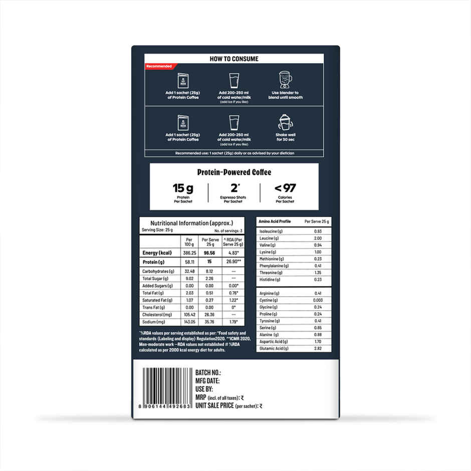 Sleepy Owl Assorted Protein Cold Coffee Premix Sachets