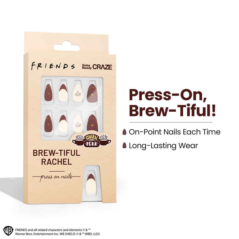 Swiss Beauty Craze Brewtiful Rachel Press On Nails