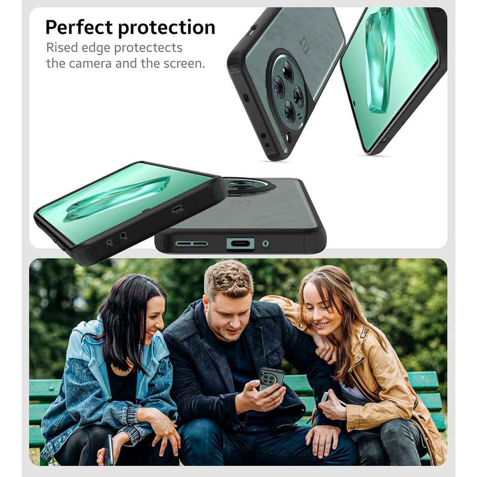 Kapaver Iphone 13 Back Cover Case | Hybrid - Black