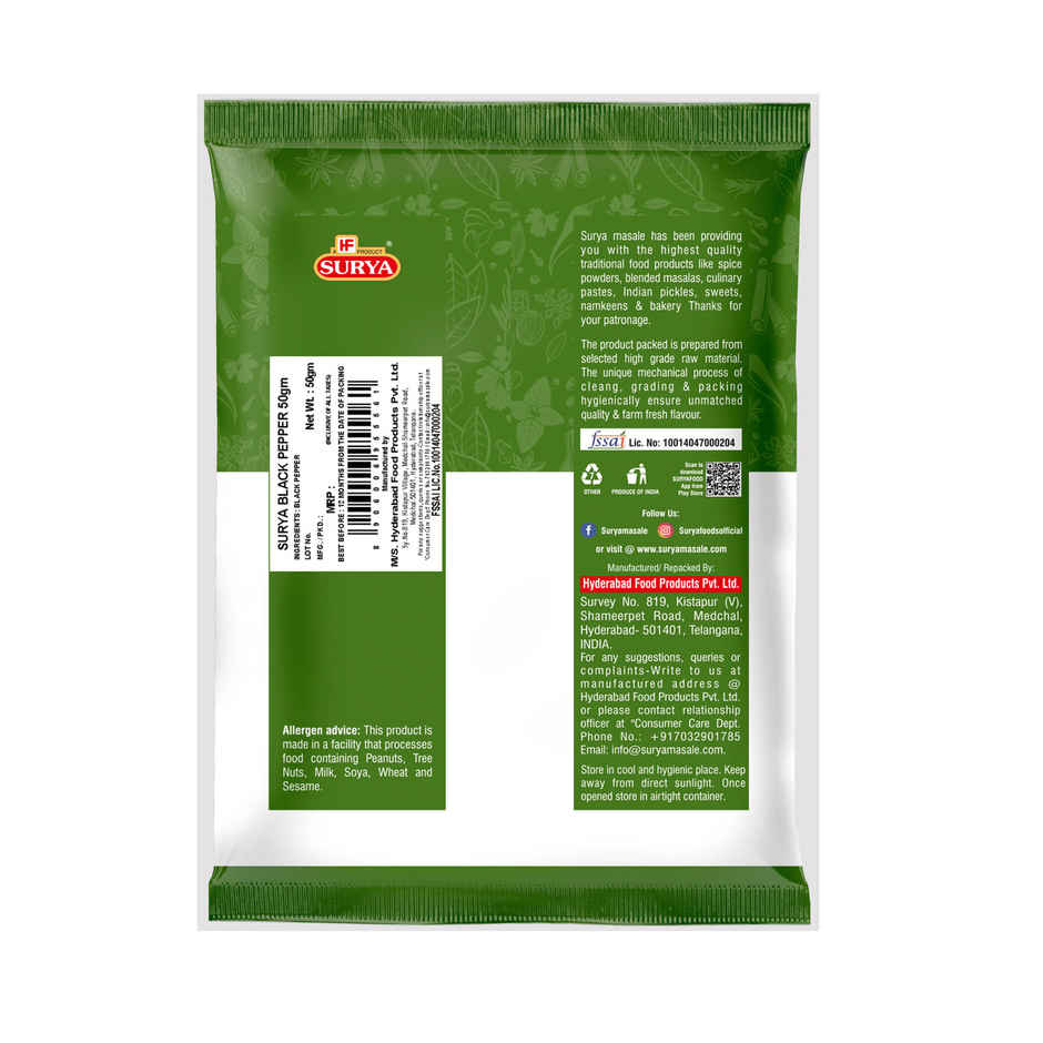Surya Black Pepper Whole