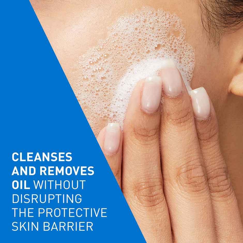 CeraVe Foaming Cleanser Face Wash For Oily Skin With Ceramides, Dermatologist Recommended