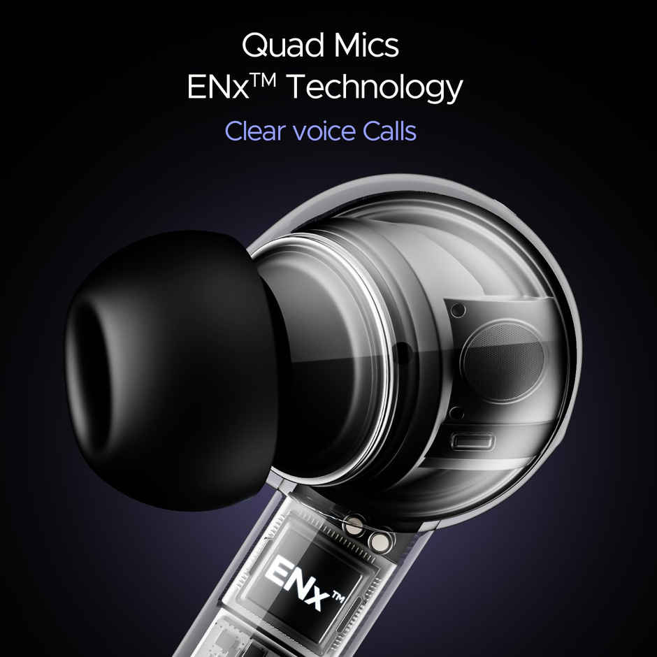 boAt Airdopes 170 TWS Earbuds w/ 50H Playtime, Quad Mics ENx Tech & BEAST Mode for Gaming (Classic Black)