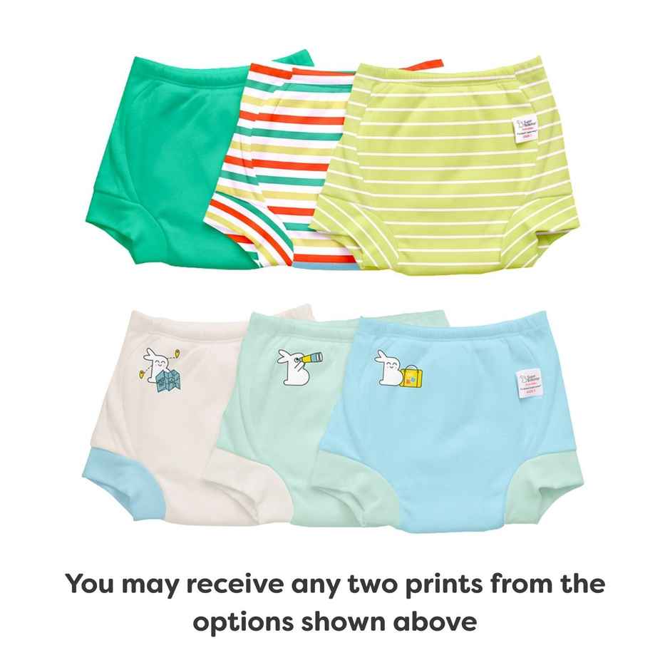 SuperBottoms Potty Training Padded Underwear | with Dry Feel Layer | 2-3 Y