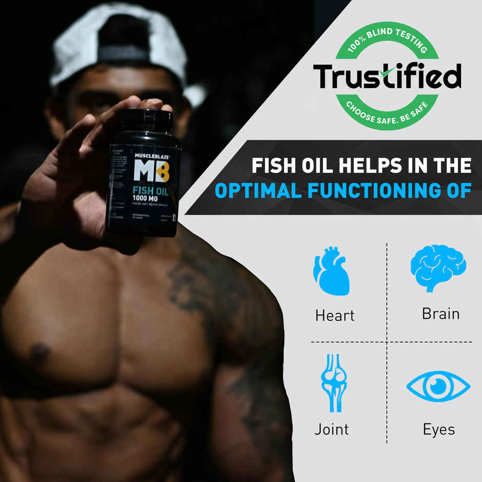 MuscleBlaze Omega 3 Fish Oil Gold Combo