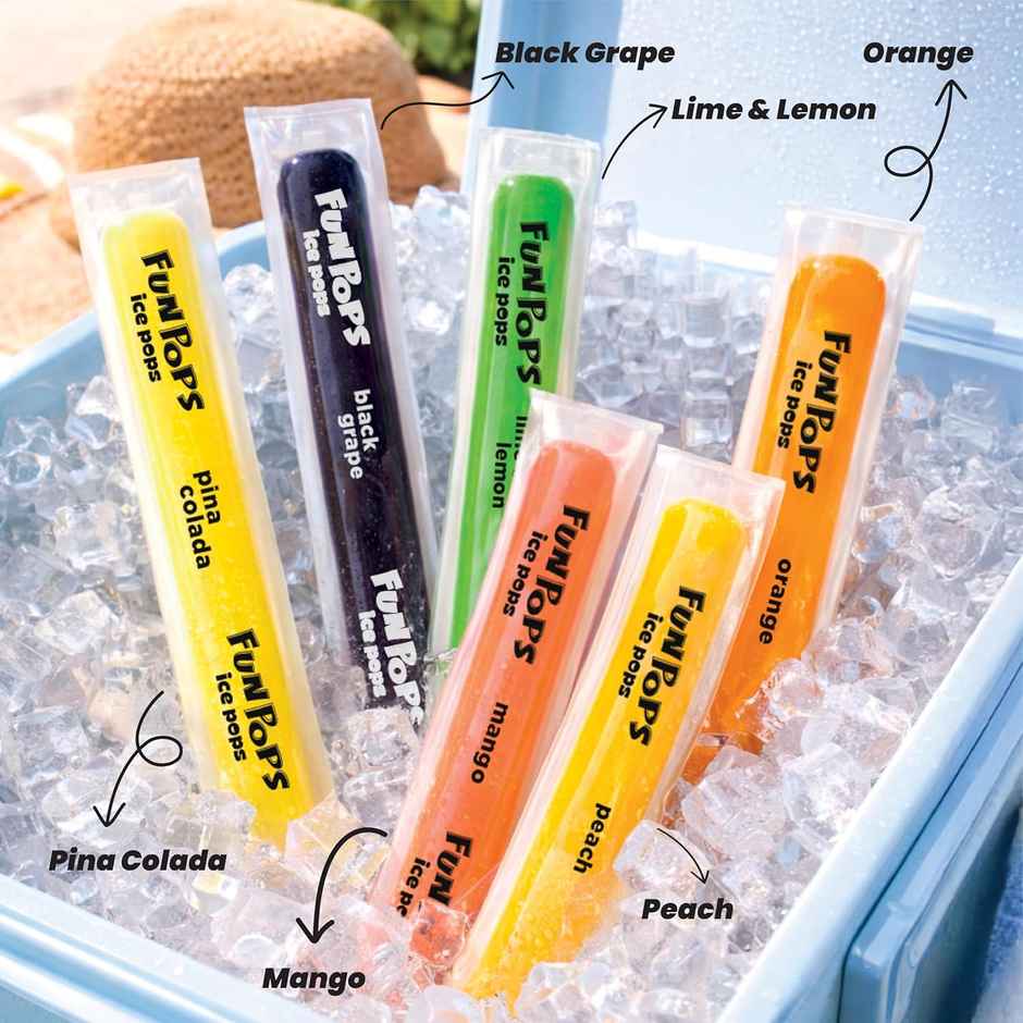 FunPops Ice Pops, Freeze at Home Fruit Flavoured Pops