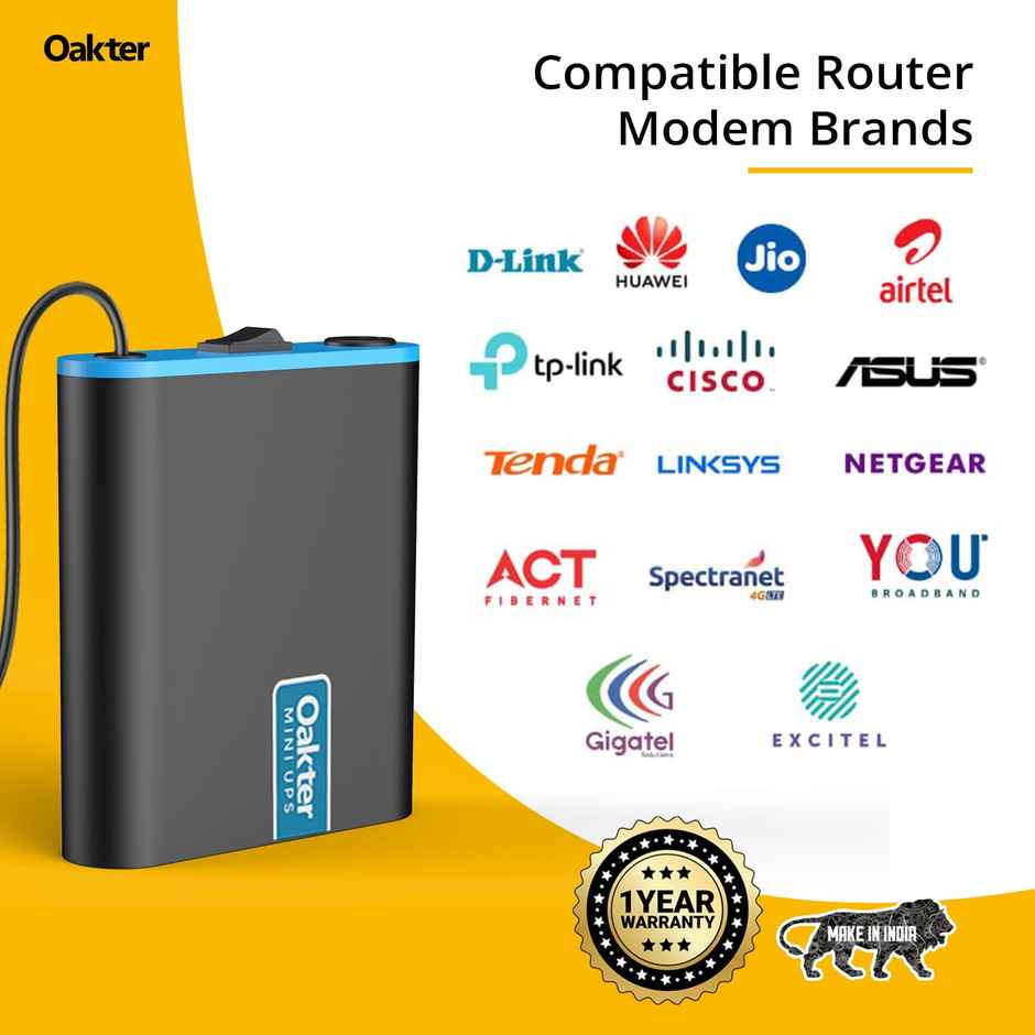 Oakter Mini Ups - For 12V Wifi Router Broadband