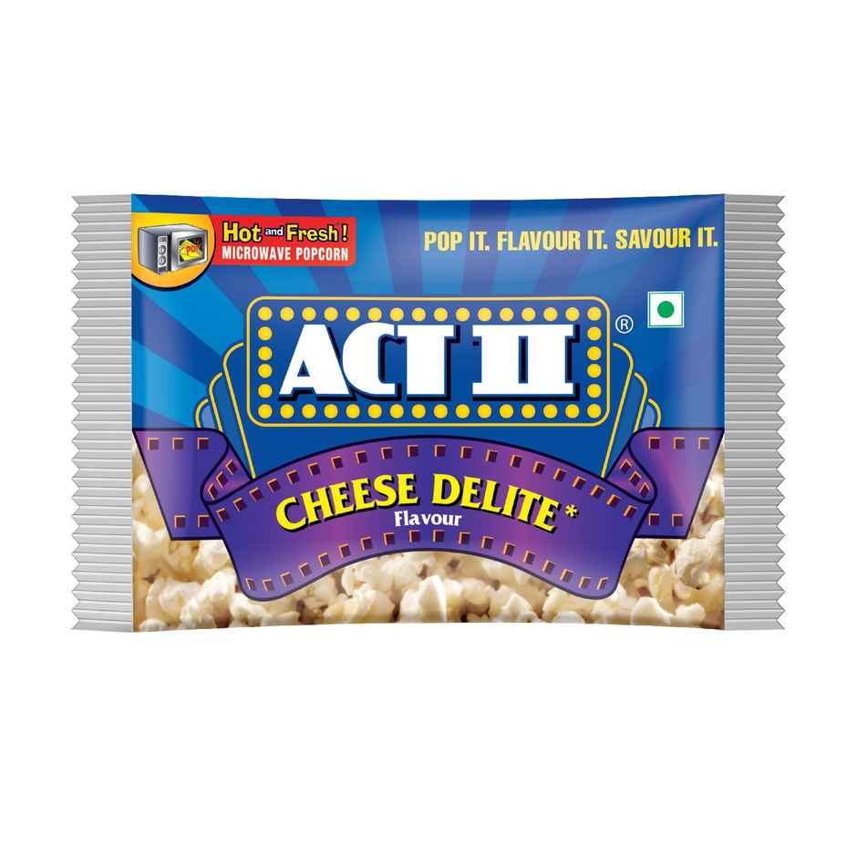 ACT II Microwave Popcorn | Cheese Delite, Hot & Fresh in 3 mins