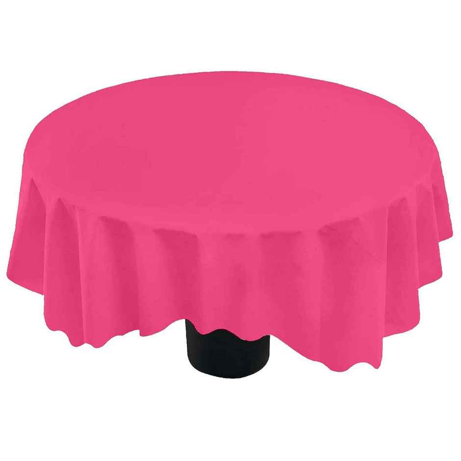 Lushomes Table Cloth - Cotton Pink | 40 inch Round | 2 Seater Round/Oval
