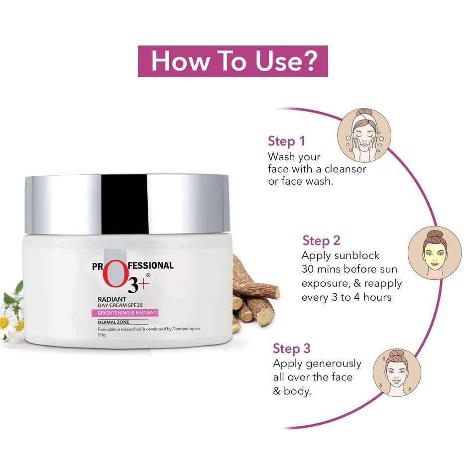 O3+ Radiant Day Cream SPF-30 Brightening & Radiant