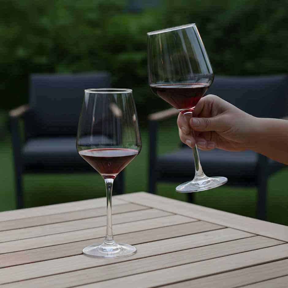 Infinity Wine Glass Set | Durable & Elegant | Set of 2 | 360 ml | Sanjeev Kapoor