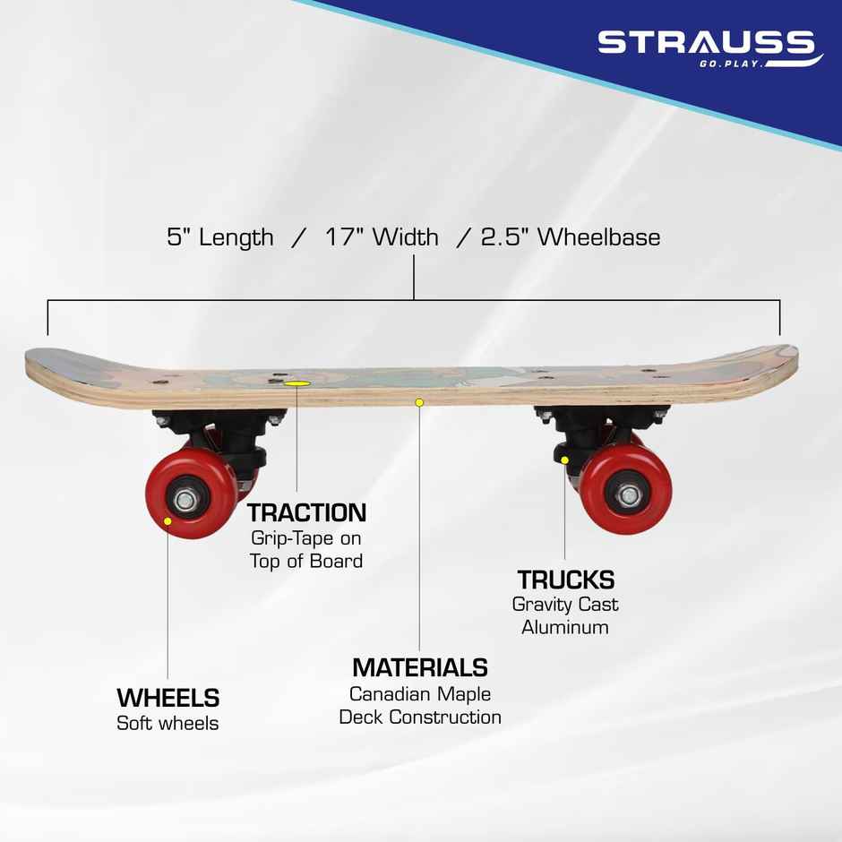 Strauss Kids Skateboard | Cat Girl