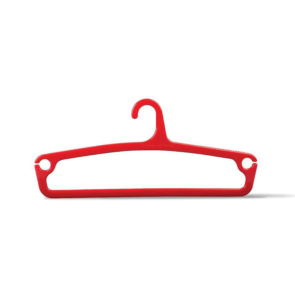 Happy To Hang Ethnica Polypropylene Hanger (Yellow And Red), Pack Of 6