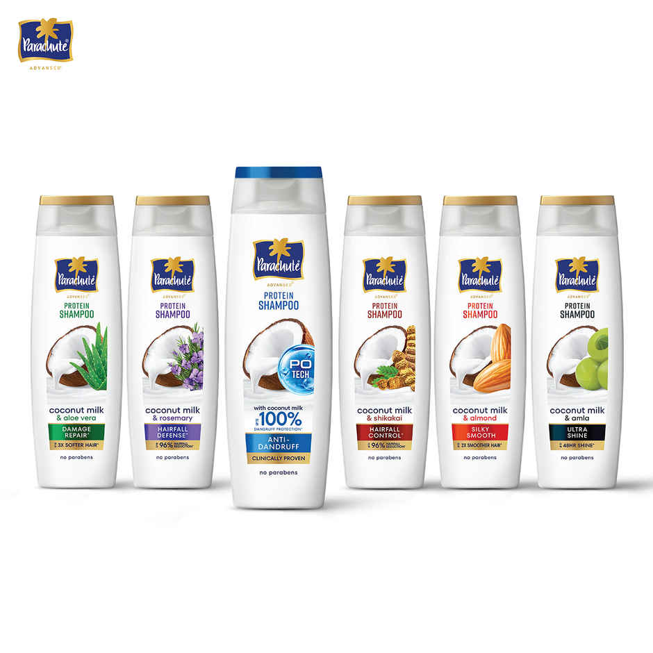 Parachute Advansed Anti-Dandruff Shampoo | Up to 100% Dandruff protection | Coconut Milk & PO Tech