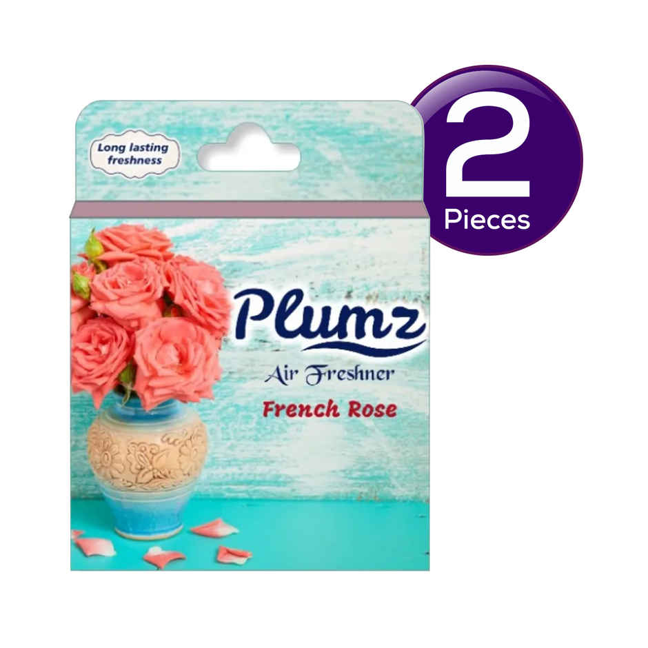 Plumz French Rose Bathroom Air Freshener Blocks Combo