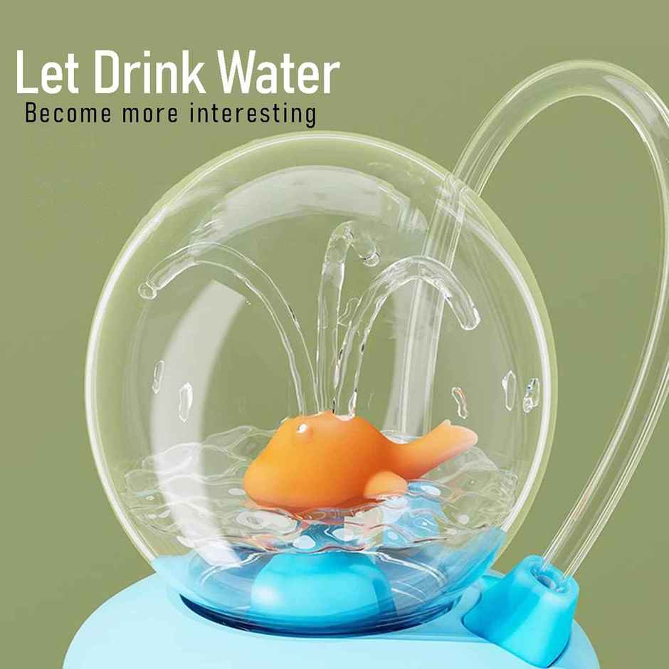 Kidology Plastic Whale Spray Water Cup Bpa Free Toddler Cup for Kids Travel Drinking Tumbler