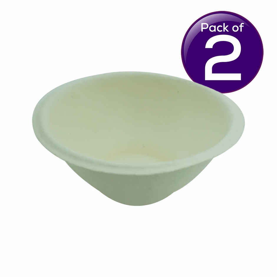 Vinay Trading Disposable Bagasse Bowl - 180 ml Combo