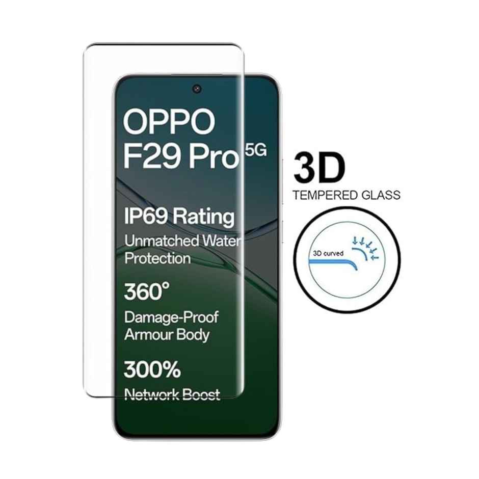 Artistque Tempered Glass for Oppo F29 Pro 5G Screen Protector Guard