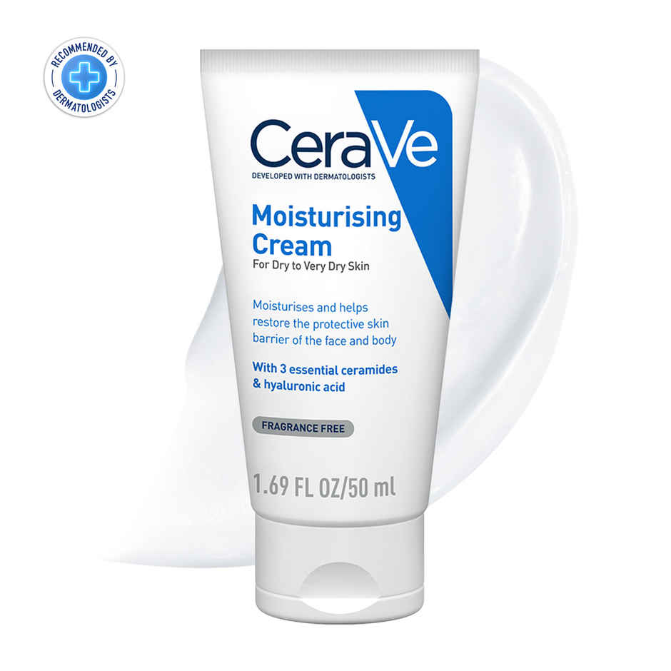CeraVe Moisturizer Cream For Dry Skin Barrier Repair With Ceramides & Hyaluronic Acid
