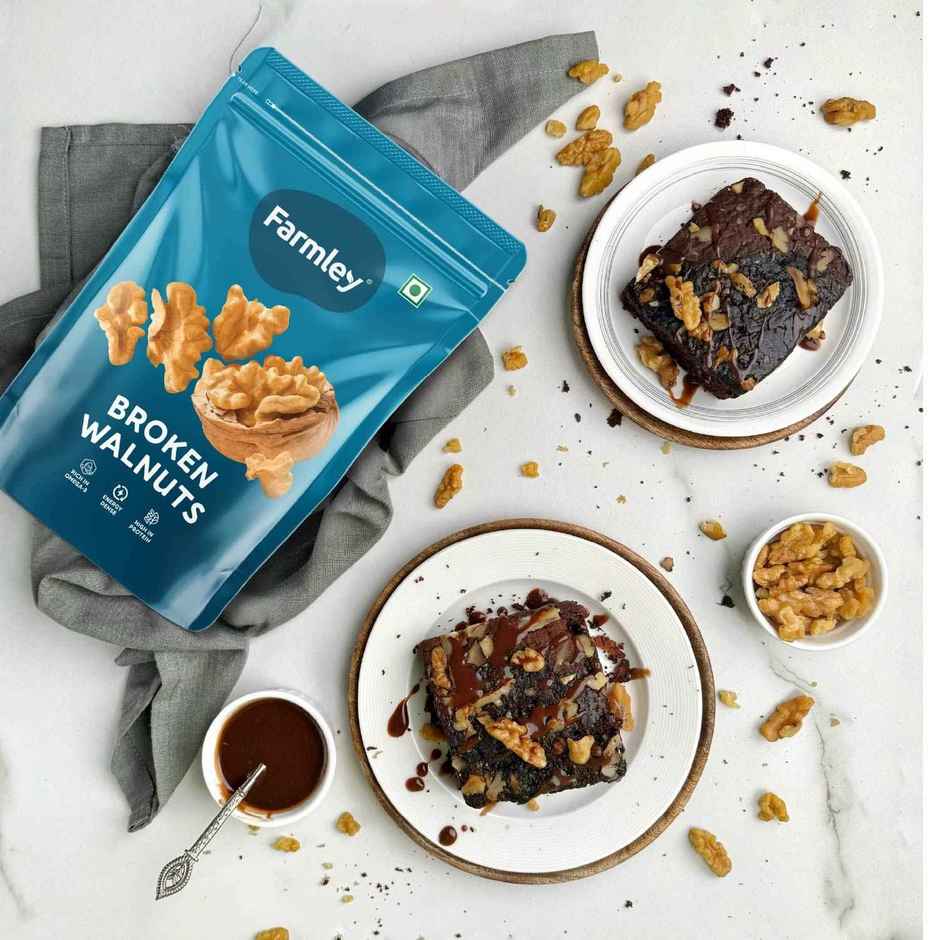 Farmley Premium Broken Chile Walnut Kernels (Akhrot)