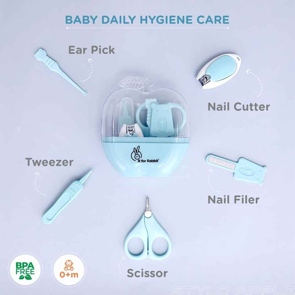 R for Rabbit Stylo Apple Baby Manicure Set Blue