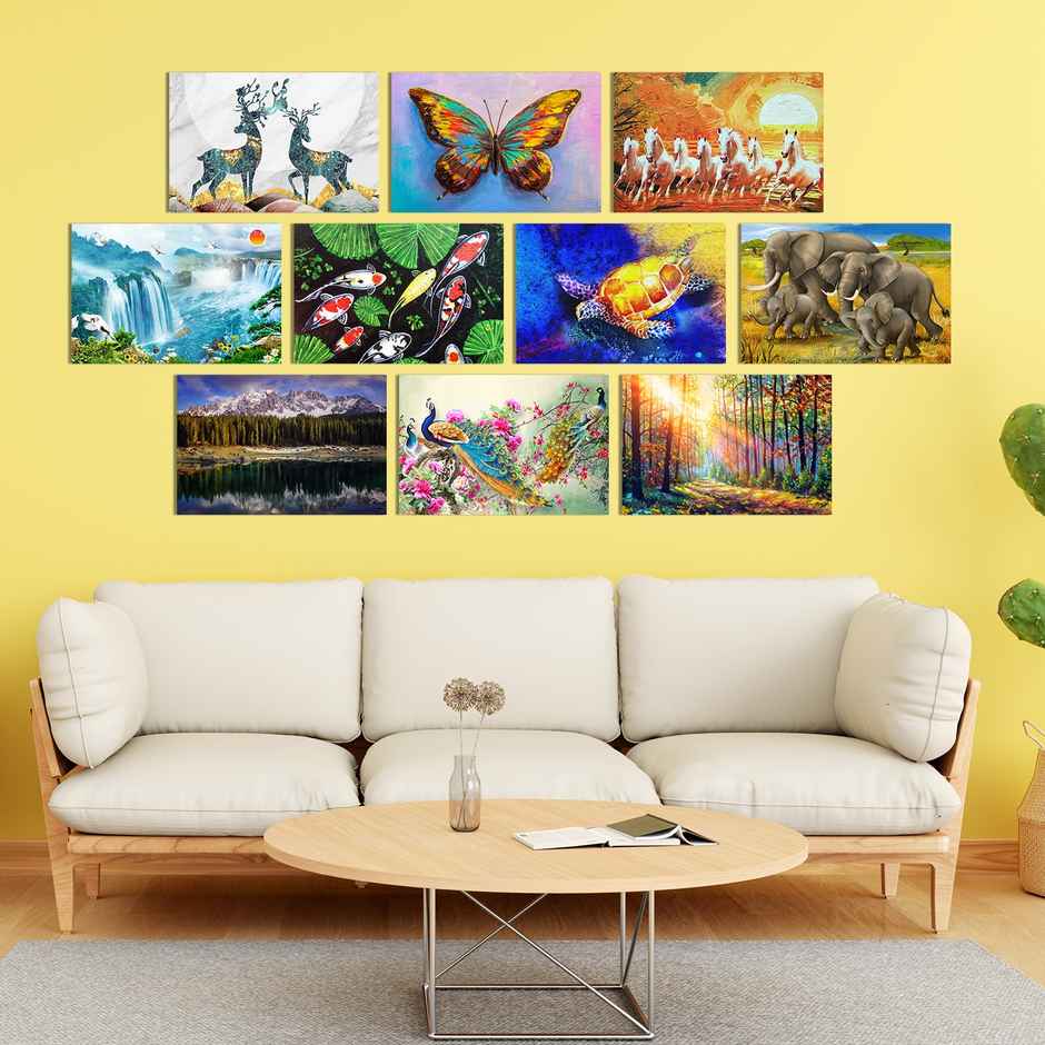Paper Plane Design Vaastu Wall Poster | Set Of 10 | Size 12 x 18 Inch | D23