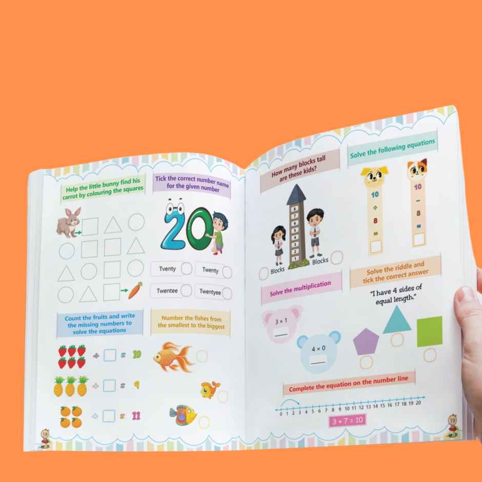 Math Activity Book for Kids - 200+ Activities for Age 3+ Years - Counting - Addition - Subtraction