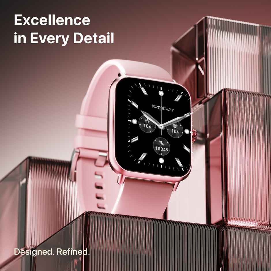 Fire-Boltt Ninja Call Pro Plus | 1.83" Display | BT Calling | Women's Edition - Pink