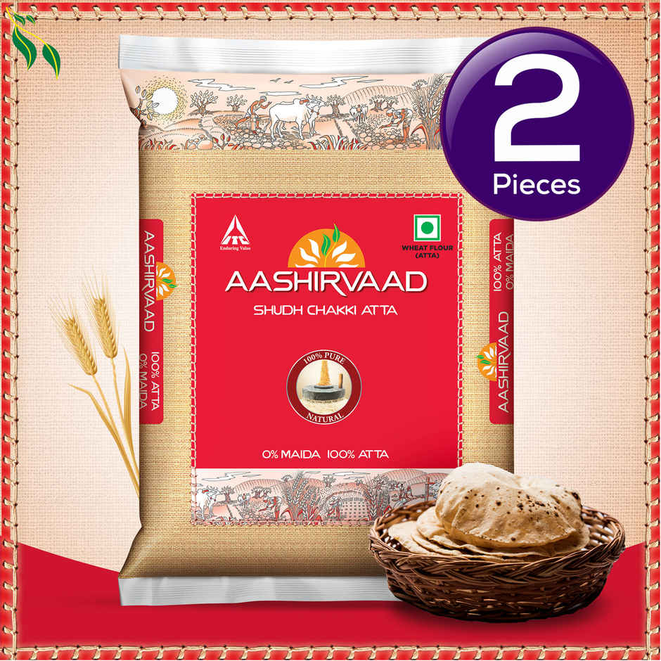 Aashirvaad Shudh Chakki Atta | Pure Atta 0% Maida Combo