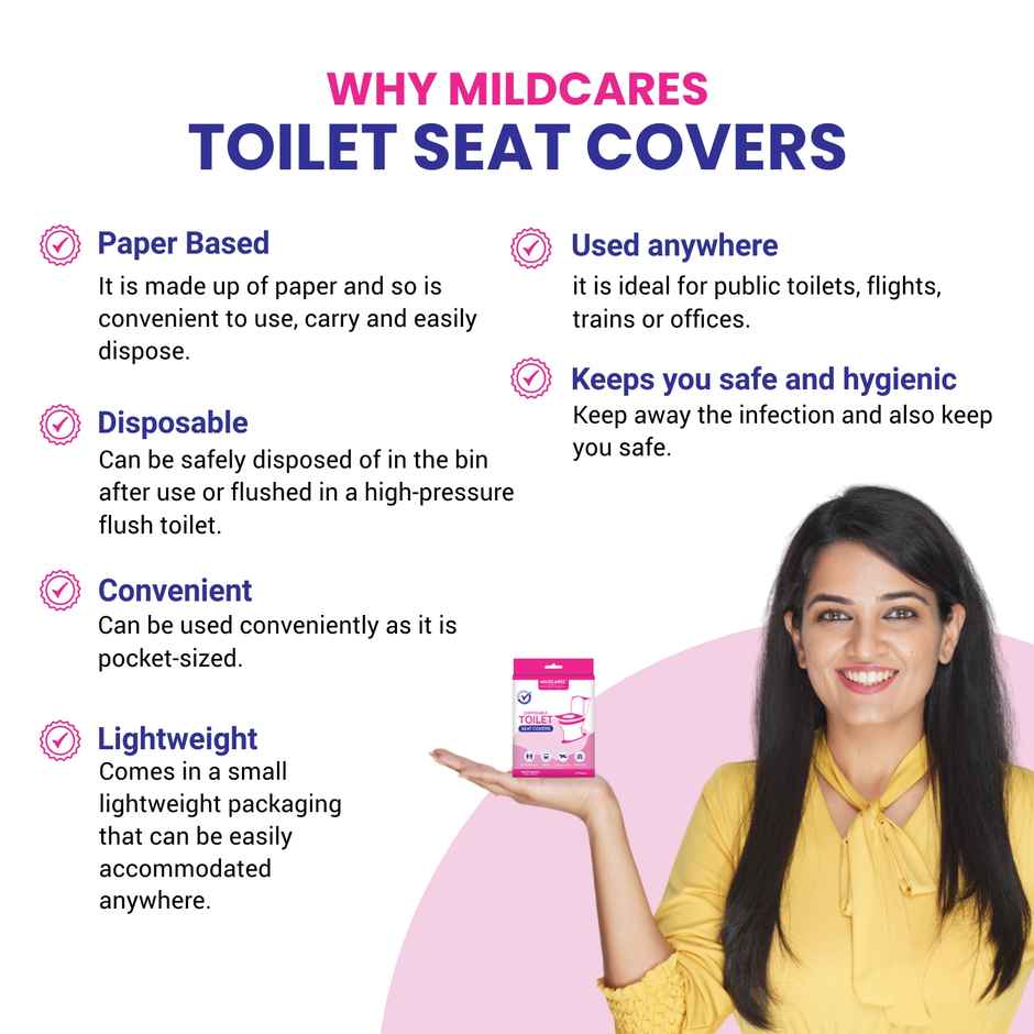 Mildcares Disposable Toilet Seat Cover Pack Of 10