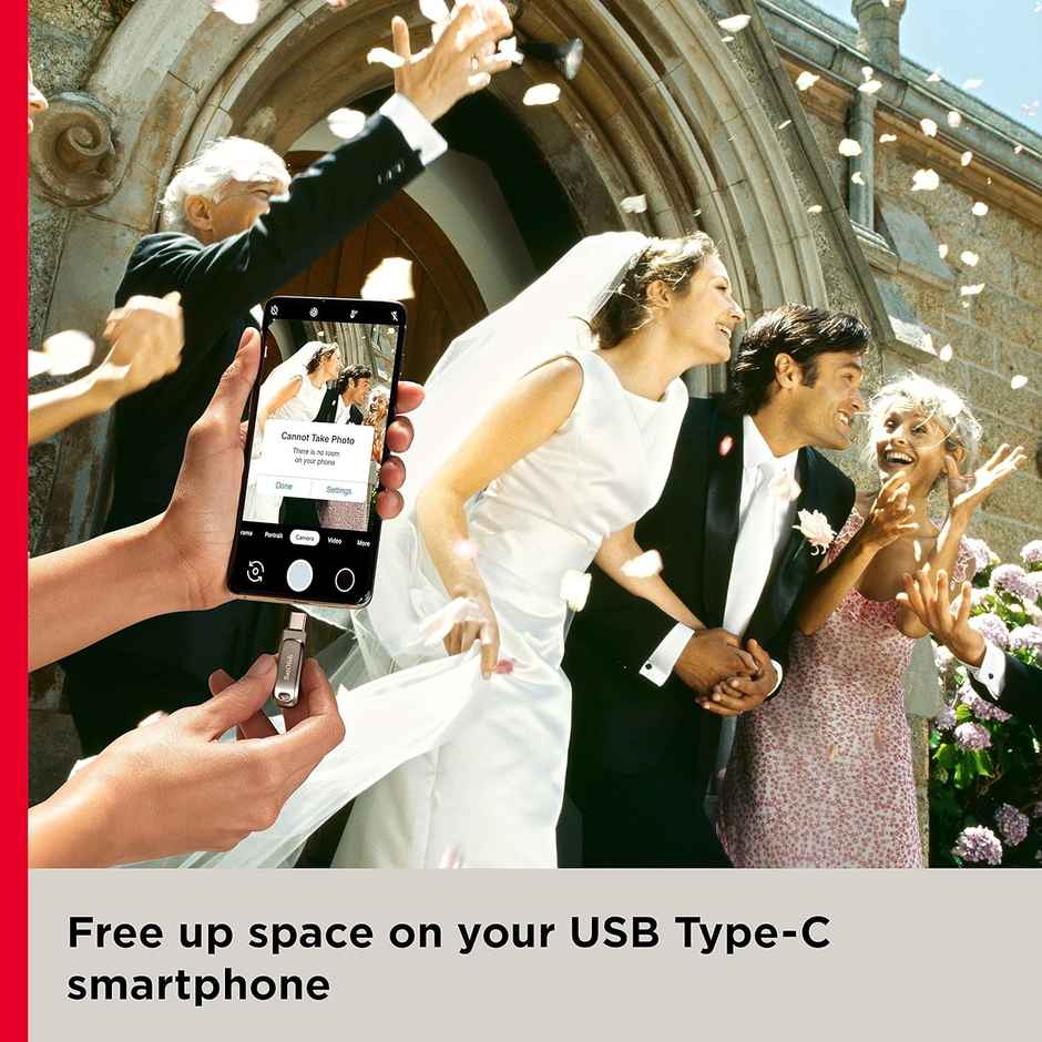 Sandisk Ultra Dual Drive Luxe Usb Type C Flash Drive (Silver, 128 Gb, 5Y - Sdddc4-128G-I35)