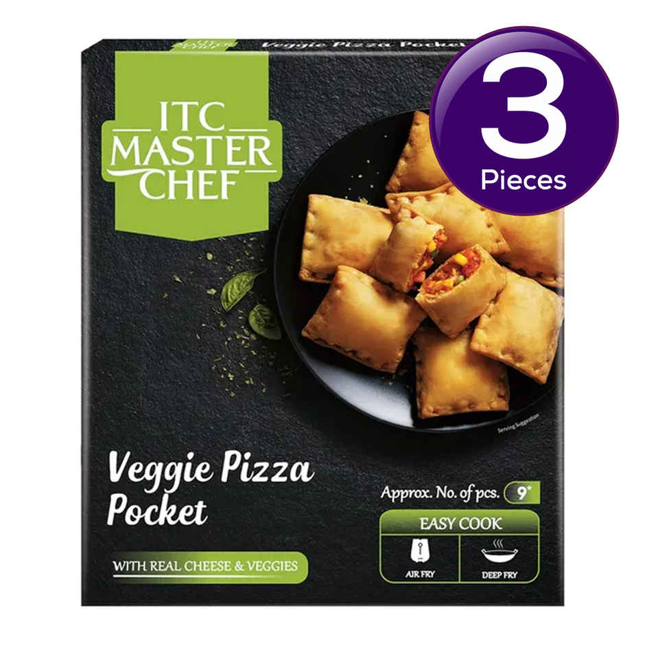 ITC Master Chef Veggie Pizza Pocket | With Real Cheese | 9 pieces Combo