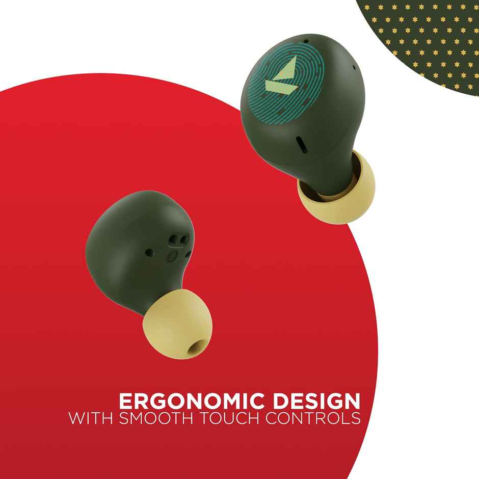 boAt Airdopes 381 TWS Earbuds With 20 Hours Playback, Asap Charge (Green Chasing Star)