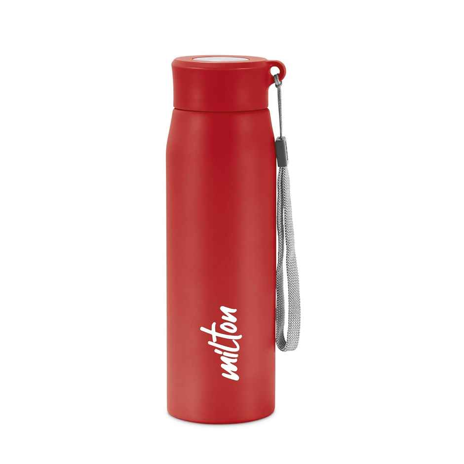 Milton Handy 650 Stainless Steel Water Bottle | 690 ml | Red | Single Walled
