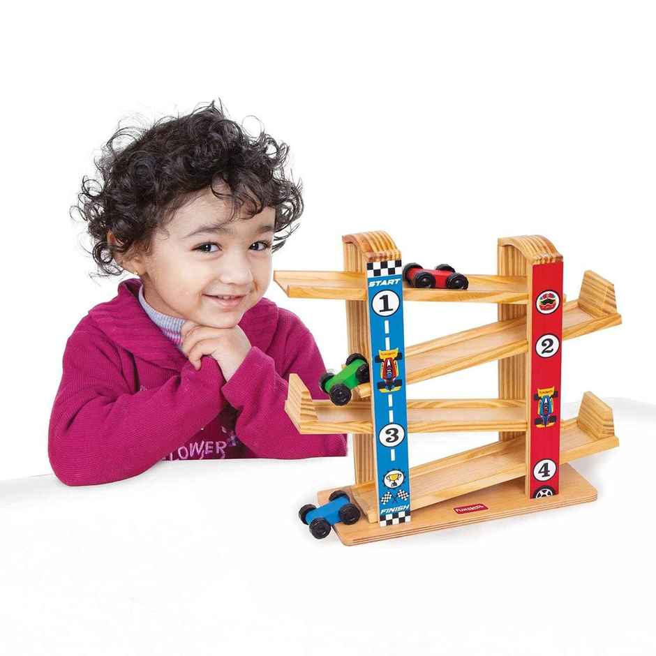 Giggles Funskool Ramp Racer Wooden Car Toy