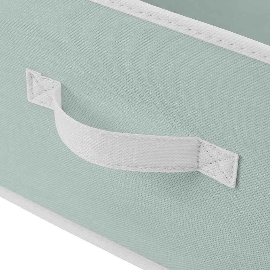 Kuber Industries Pack of 4 Foldable Storage Boxes | Organizer for Clothes | Light Grey