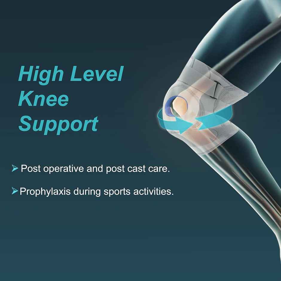 Tynor Knee Support Hinged (Neoprene) Grey M